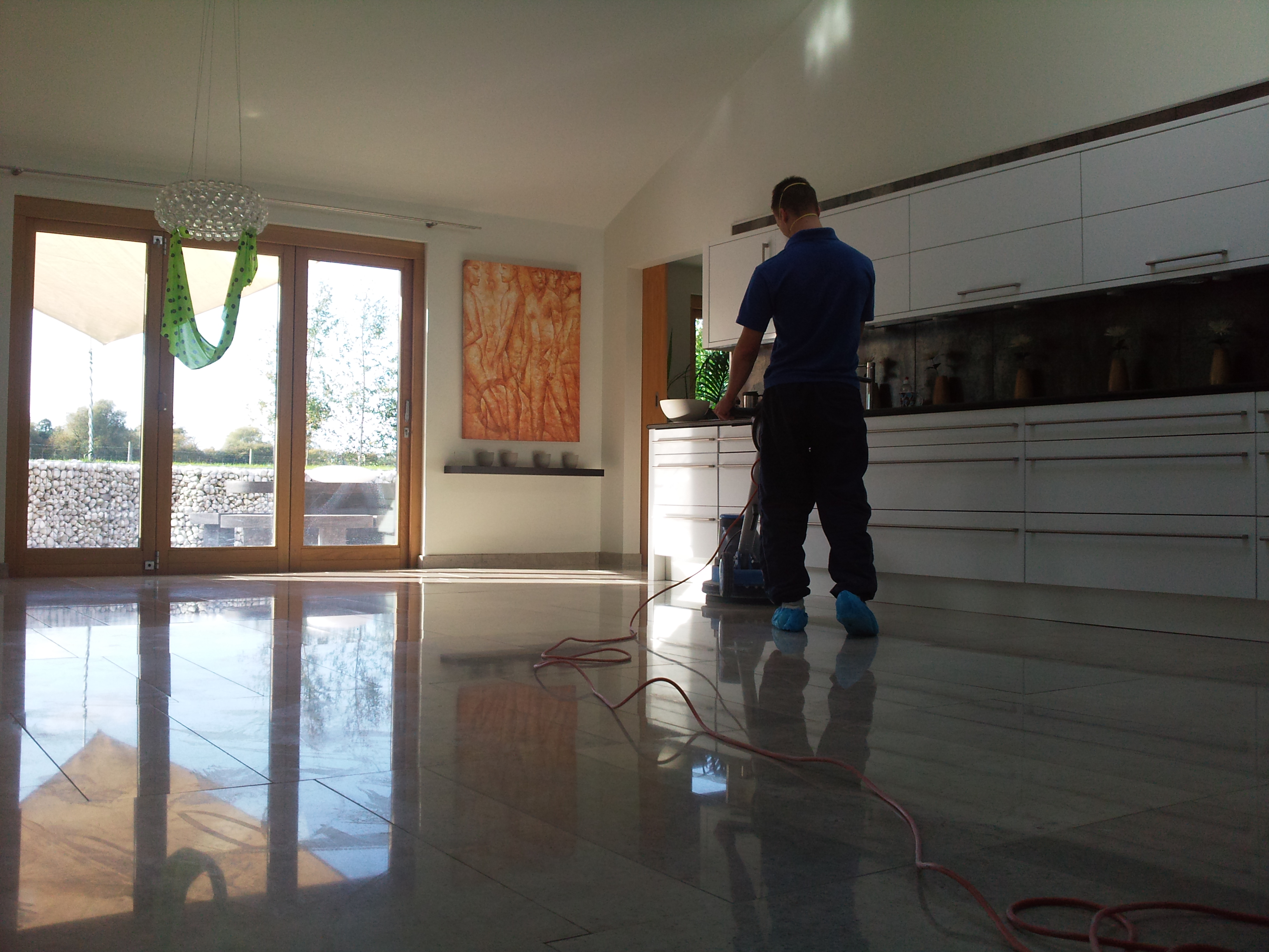 Photo0336 Limestone floor polishing in Lincolnshire